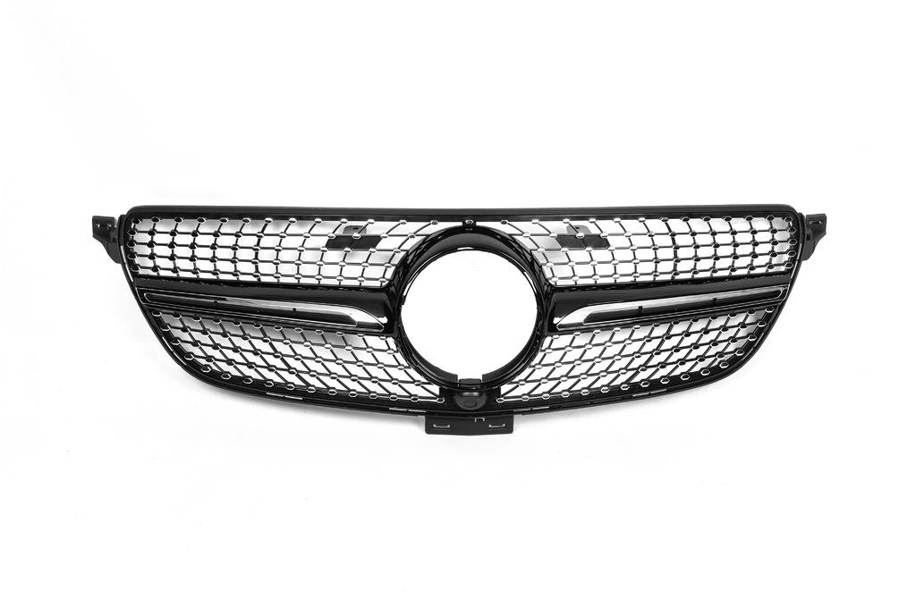 Решетка радиатора Diamond без камеры для Mercedes GLE coupe C292 2015-2019 Black (82530)