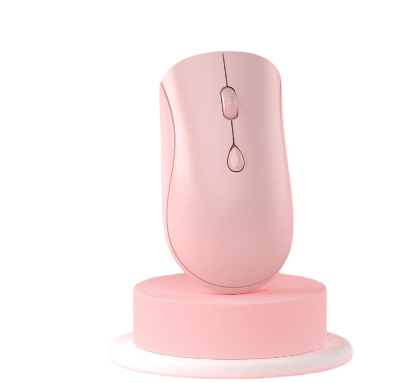Мышь компьютерная M1 беспроводная аккумуляторная 2,4Ghz Розовый