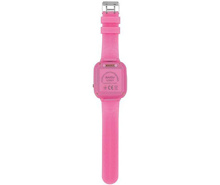 Смарт-часы детские AmiGo GO007 FLEXI GPS Pink (61004) - фото 6