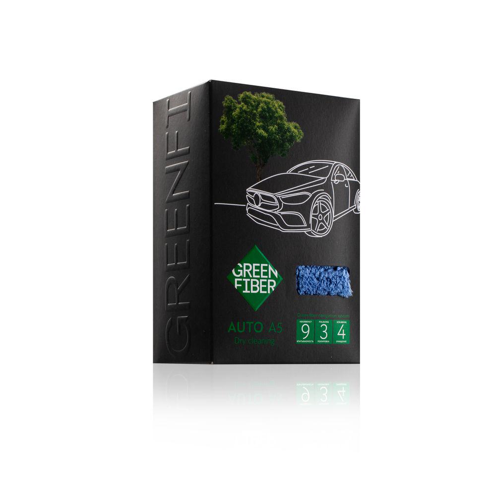 Автополотенце для сухой уборки GreenWay Green Fiber AUTO A5 Grey/Blue (08073) - фото 4