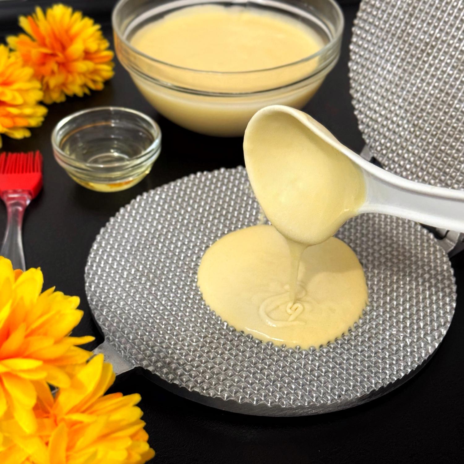 Форма для випічки вафельних коржів для тортових вафель на плиті Ø 18 см зі знімними ручками (28843773) - фото 23 Форма для випічки вафельних коржів для тортових вафель на плиті Ø 18 см зі знімними ручками (28843773) - фото 23