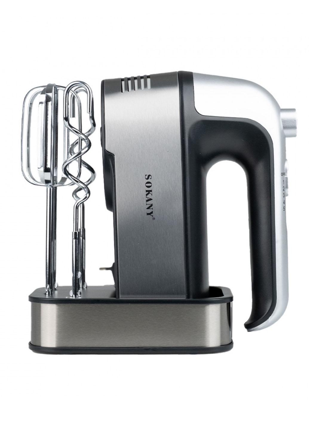 Миксер ручной Sokany SK-6627 с охлаждением 5 режимов скорости и 2 насадками 800 Вт Серый (6627L) Миксер ручной Sokany SK-6627 с охлаждением 5 режимов скорости и 2 насадками 800 Вт Серый (6627L)