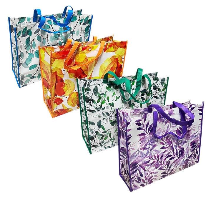 Эко-сумка Листья 48х38х16 см 10 шт. (4181)