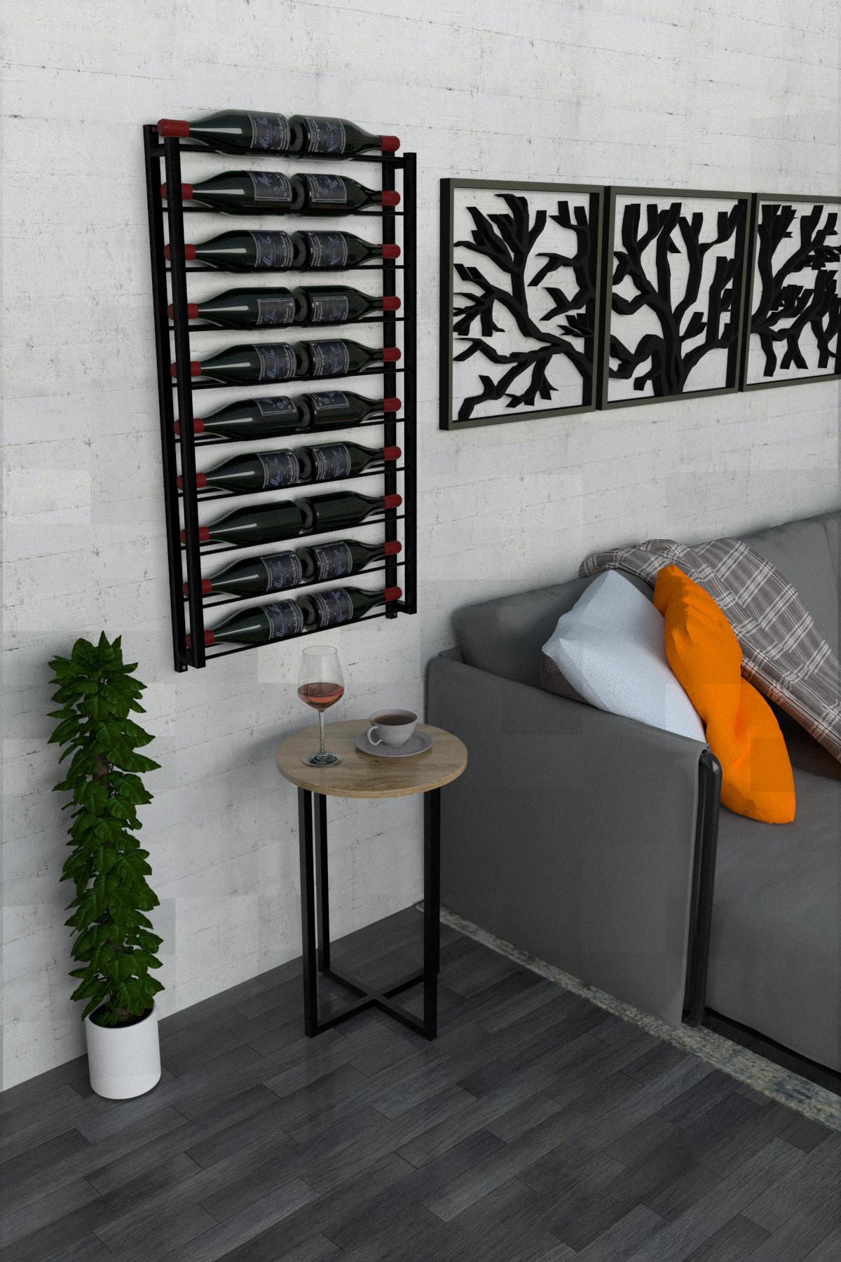 Полиця винна EcoLoft Альберта DSP-1268 в стилі лофт (29819937)