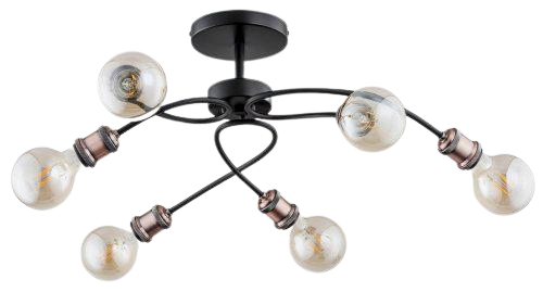 Потолочная люстра Alfa Helix Miedz лофт (24726)