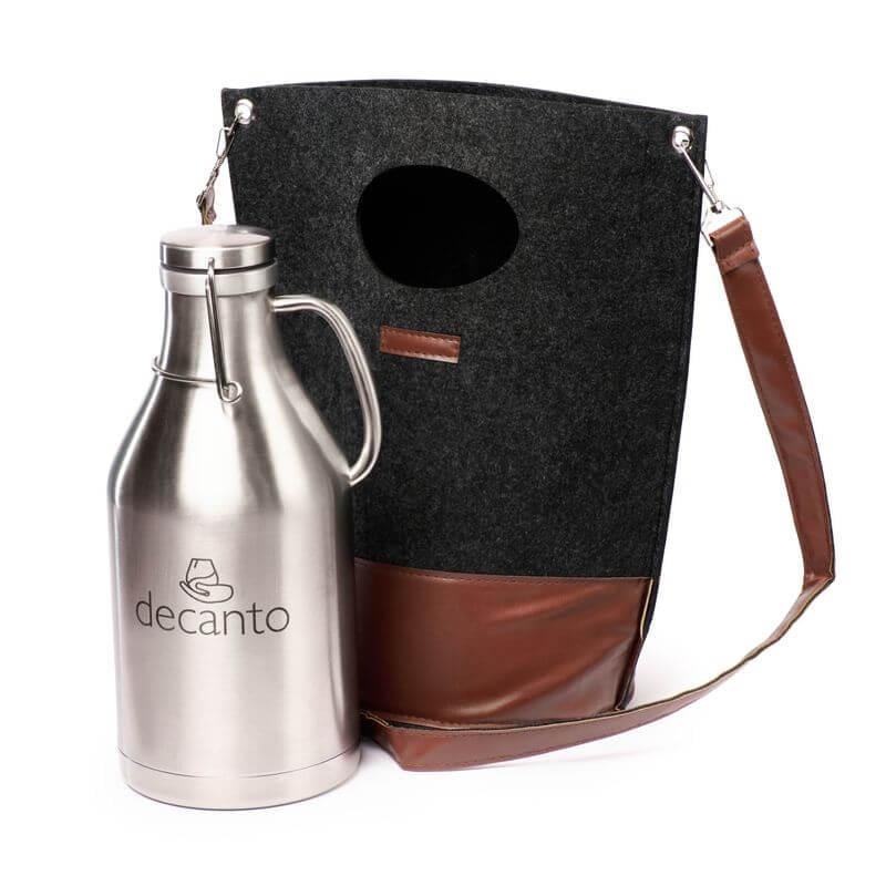 Гроулер-термос для пива Decanto с сумкой 1,9 л (121001)