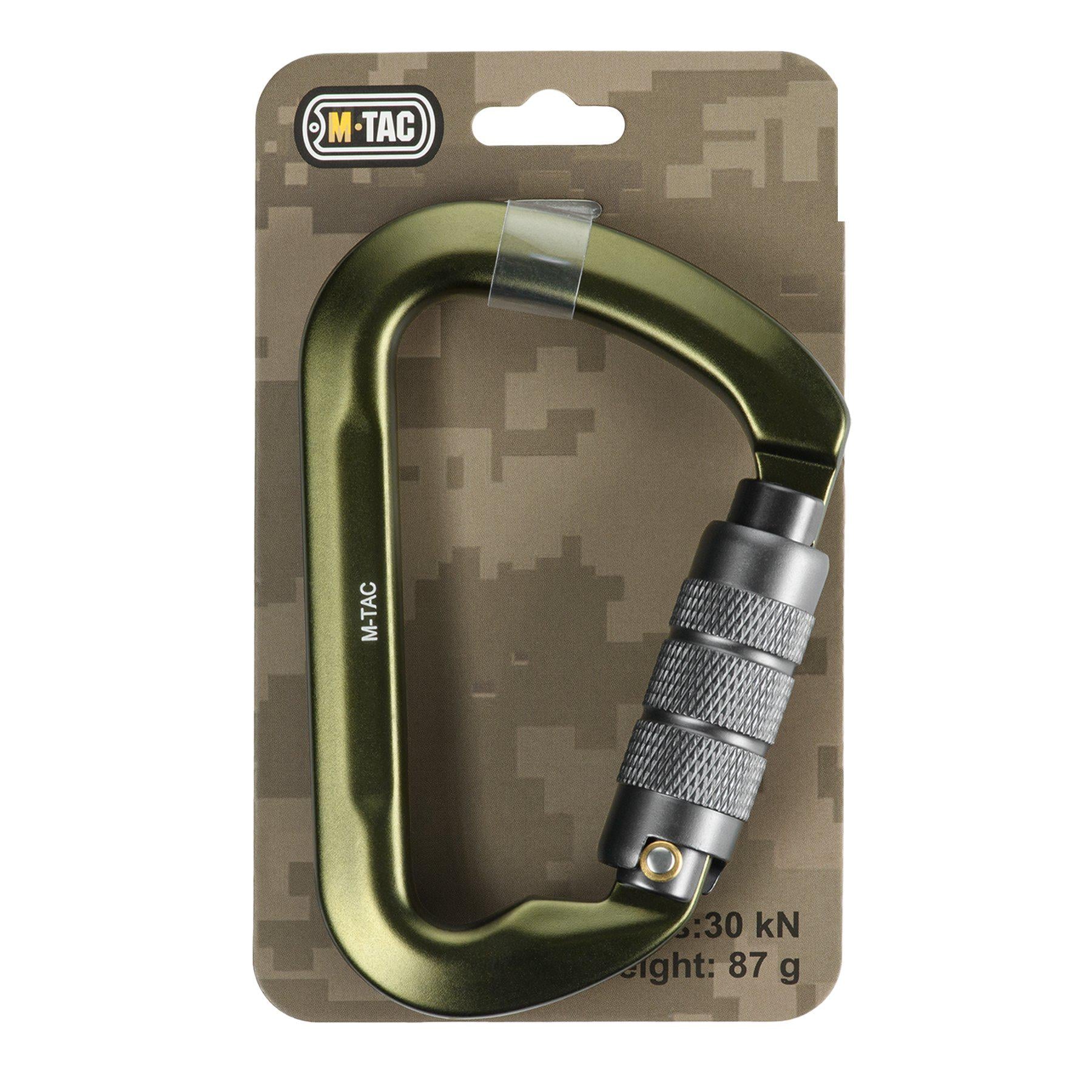 Карабін M-Tac 10 см с байонетною муфтою Keylock Army Green