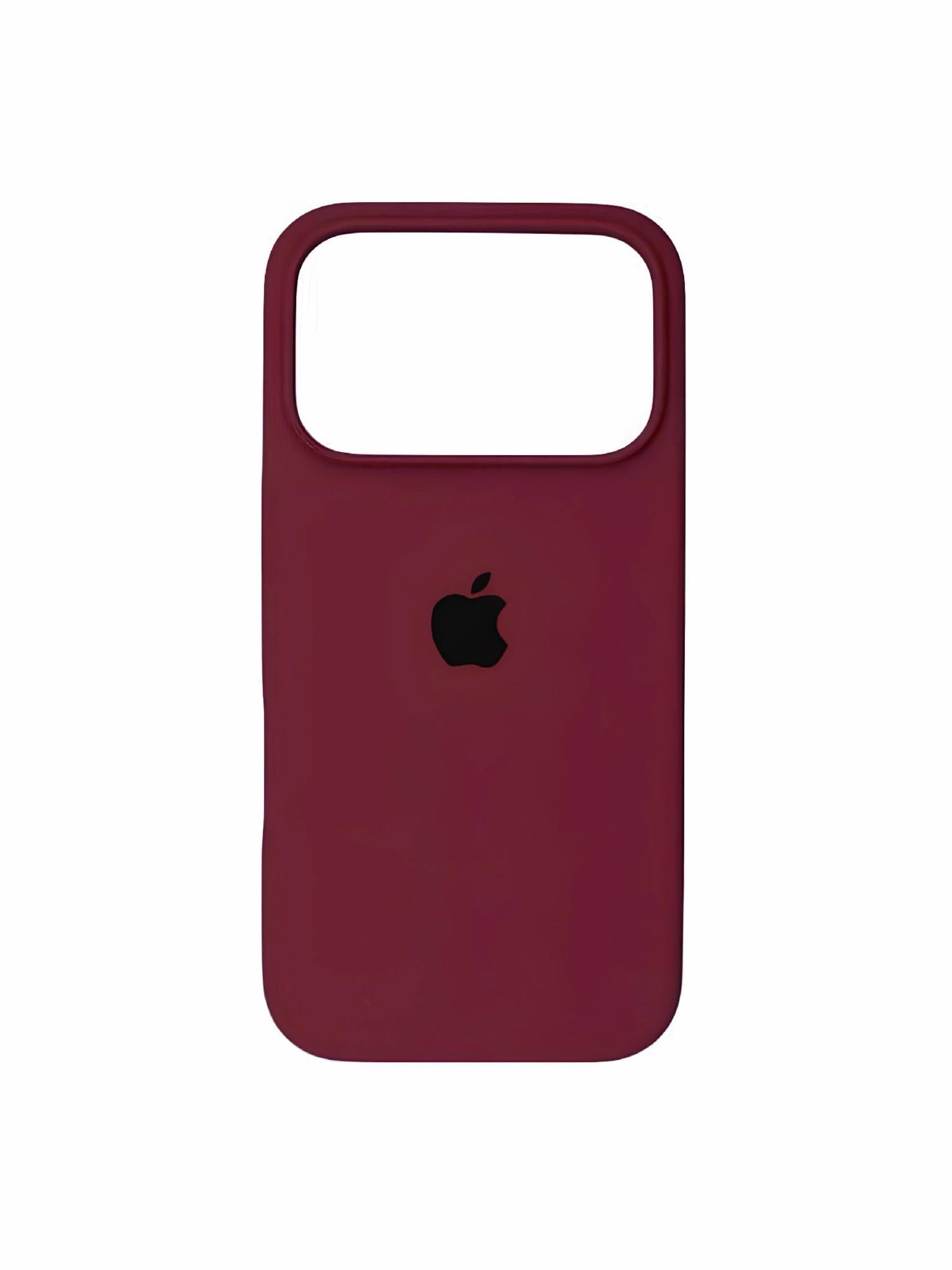 Чехол для iPhone 18 Pro силиконовый Soft-touch Silicone Case Full Size (AA) Burgundy