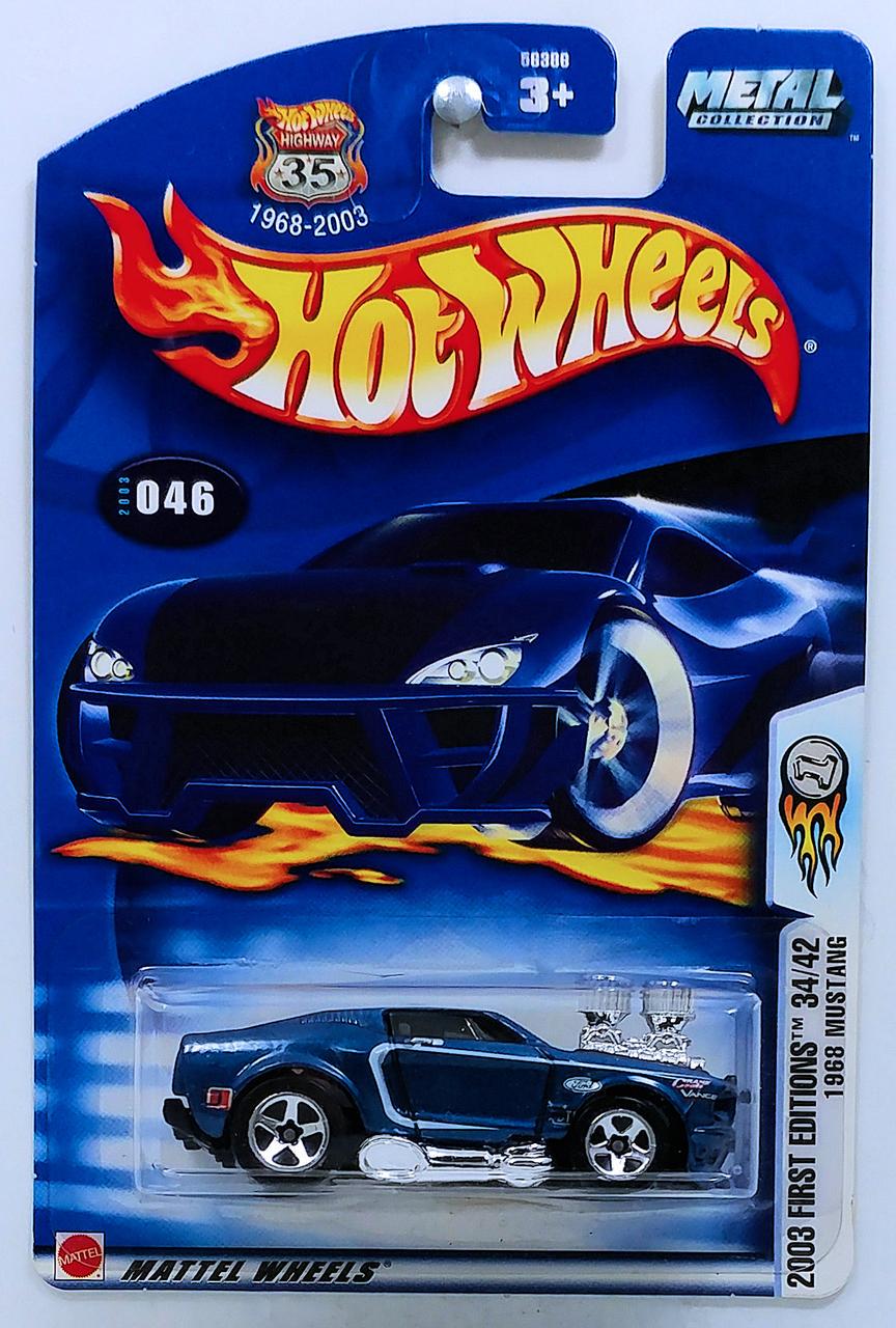 Игрушечная машинка Hot Wheels 1968 Mustang 2003 First Editions №046 (56386)