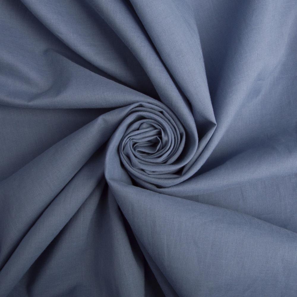 Ткань батист однотонная Деним (23074)