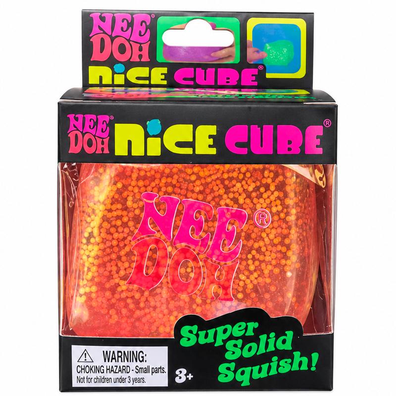 Іграшка-антистрес для дітей NeeDoh Nice Cube Гліттер Рожевий (EPC16080M)