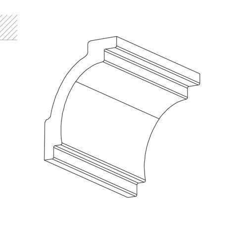 Карниз гнучкий NMC Z16 70x50 мм 2000 мм (12312474) - фото 6