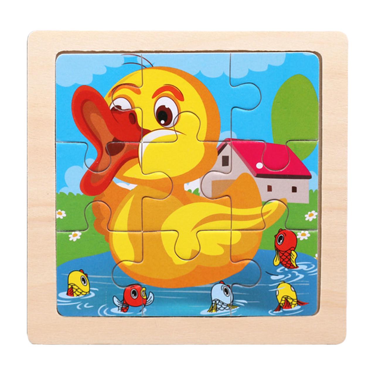 Пазл деревянный Утка из 9 элементов 11x11 см (1893472342) Пазл деревянный Утка из 9 элементов 11x11 см (1893472342)