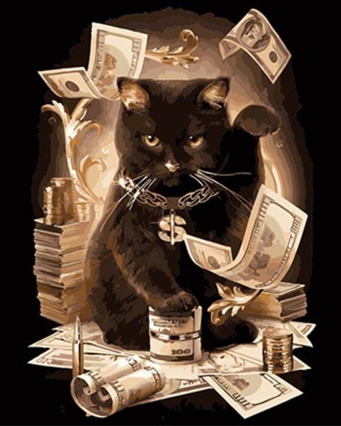 Картина по номерам Art Craft "Зажиточный кот" 40x50 см (11932-AC)