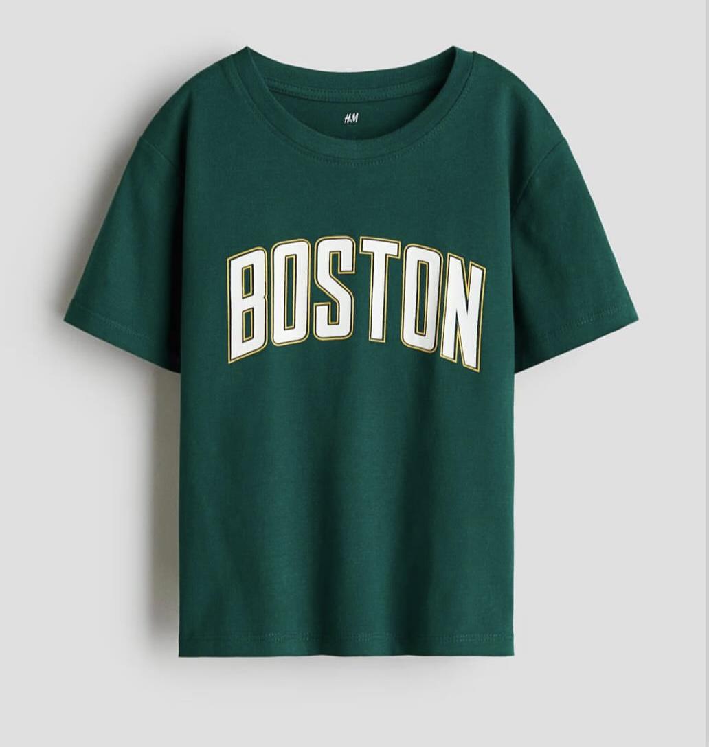 Футболка детская H&M 98-104 см Зеленый (950)