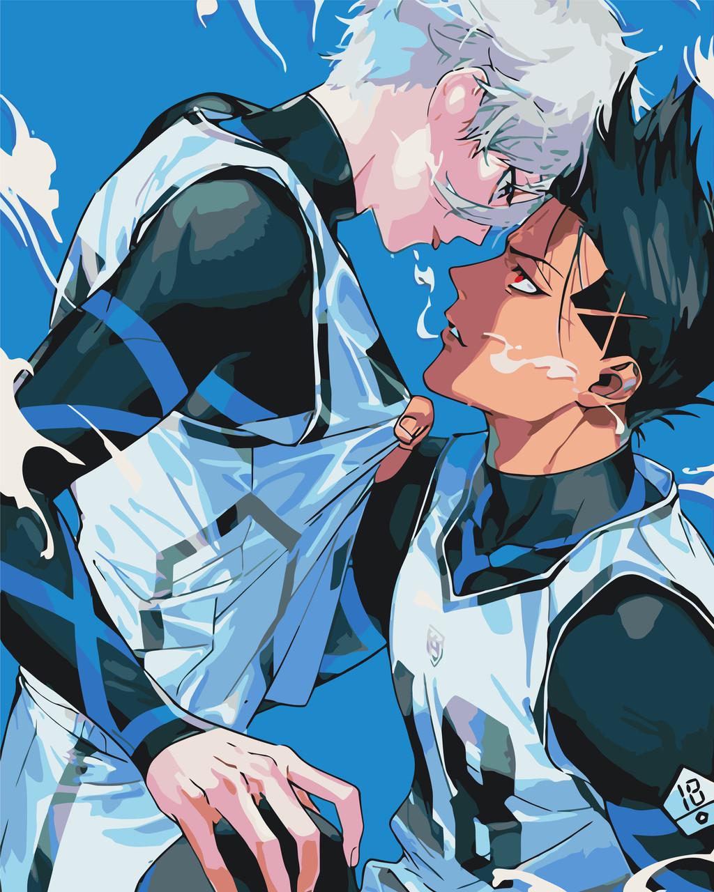 Картина по номерам ORIGAMI Синяя Тюрьма Блю Лок Аниме 40х50 см (LW30330)