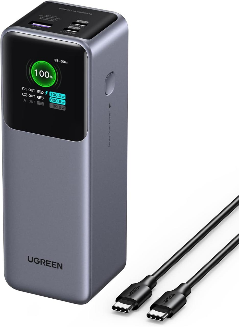 Повербанк UGREEN Nexode PB722 25000 mAh 200W Grey (000948) - фото 1