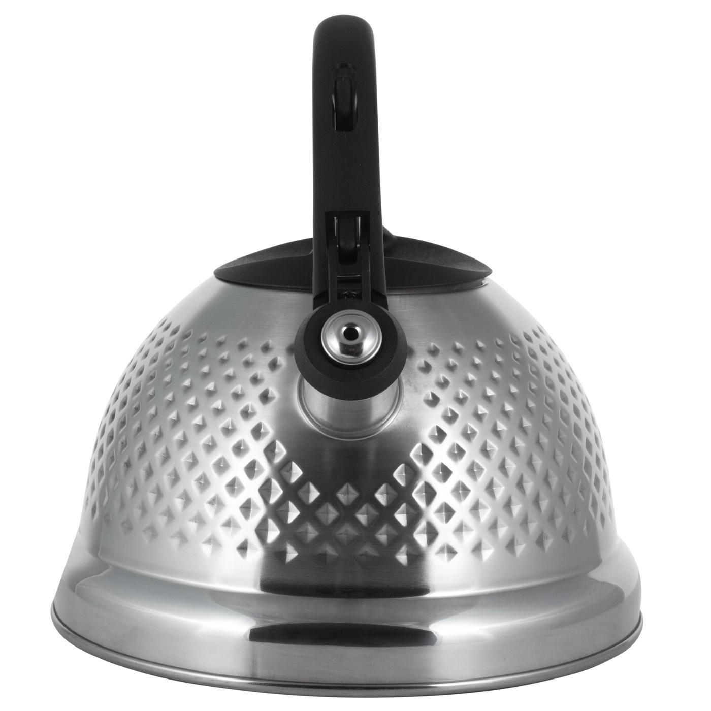 Чайник зі свистком та бакелітовою ручкою Ofenbach KM-100306 з нержавіючої сталі 2,7 л Сталевий (150-84-100306) - фото 10