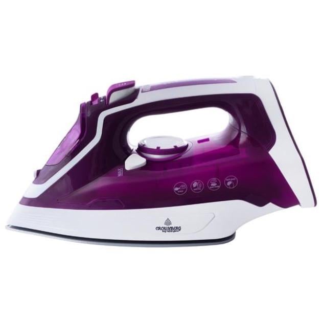 Утюг Crownberg CB-7443 керамическое покрытие 2200 Вт Сиреневый/Белый (2732297727)