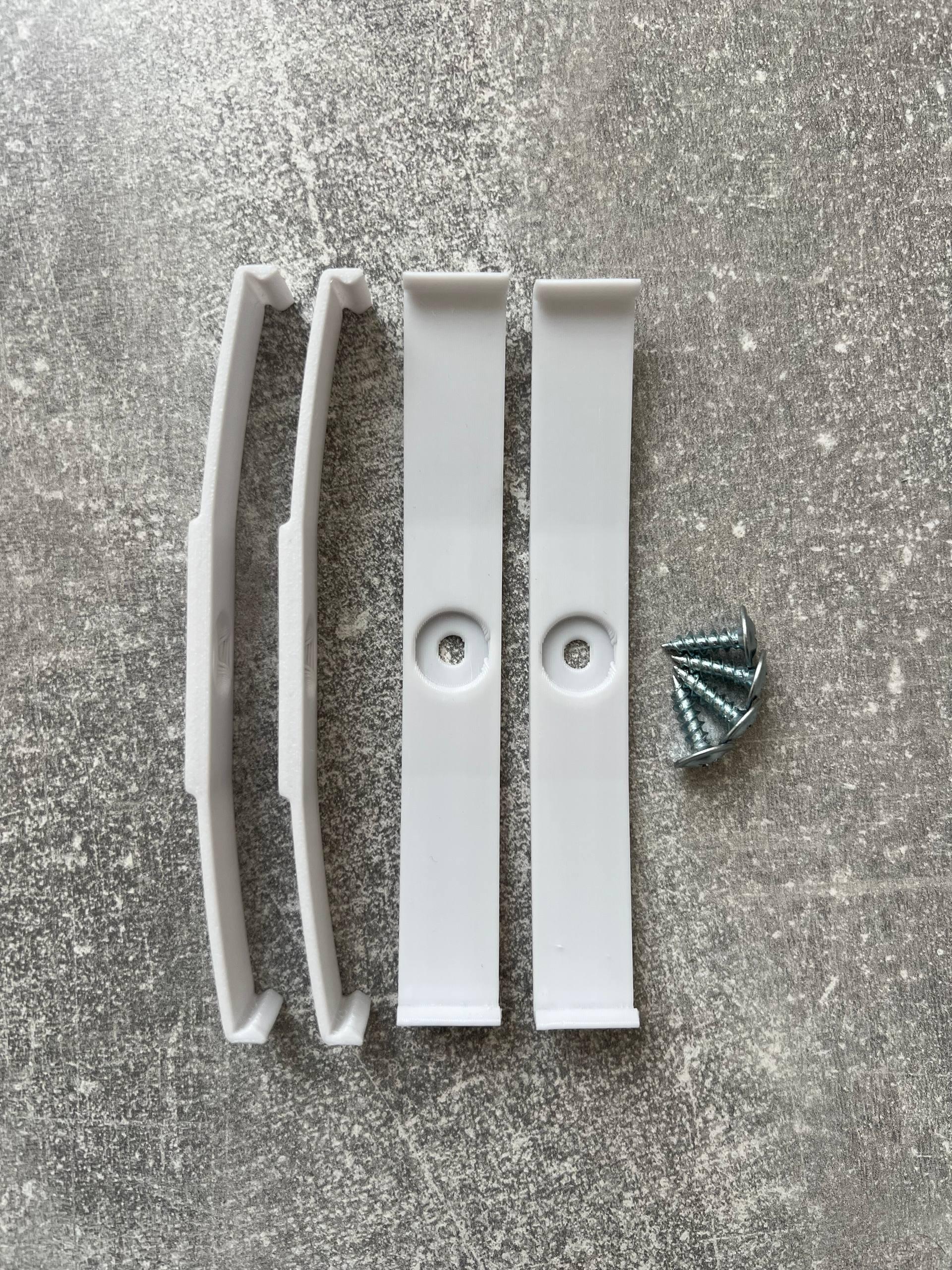 Крепления безрамочные Bezramkavto для 2-х номерных знаков Белый