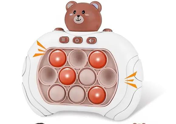 Інтерактивна іграшка антістрес Pop it PRO Bear 12х13х6см Brown