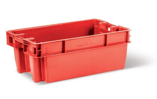 Ящик пластиковий 700x450x265 мм Червоний (29862969)