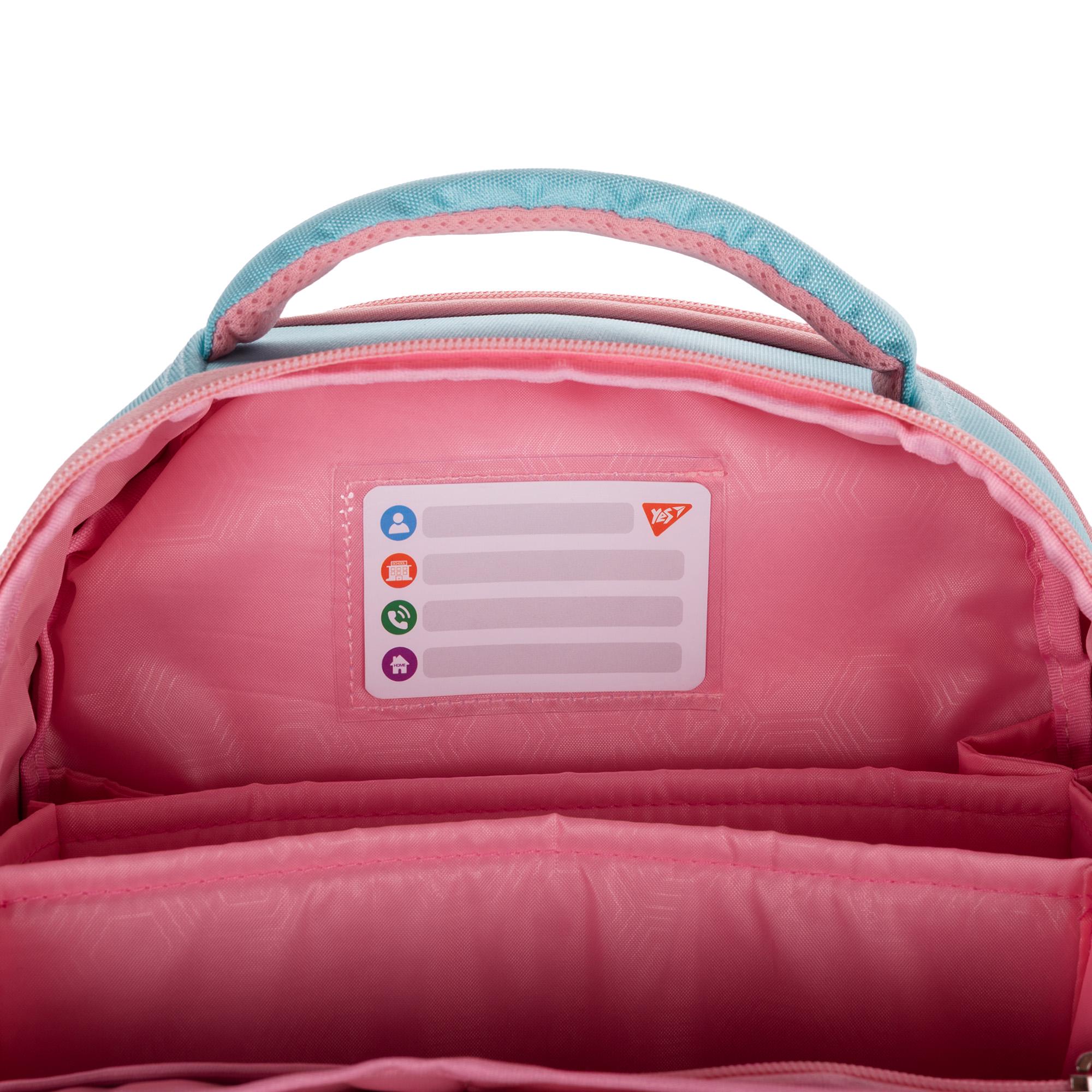 Школьный рюкзак каркасный YES Funny Bunny H-100 (559843) - фото 2