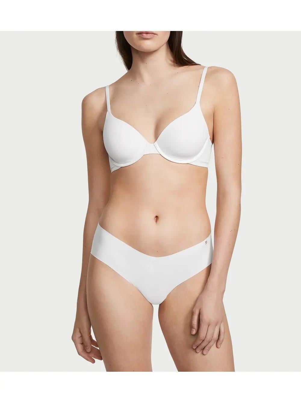 Трусики бавовняні Victoria's Secret No Show Hiphugger Panty White S Білий (26837521)