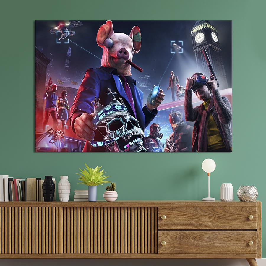 Картина на холсте Watch Dogs: Legion 75x50 см (1527-1)