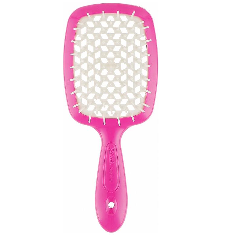 Щетка для волос Superbrush Janeke Малиновый/Белый (8006060620082)