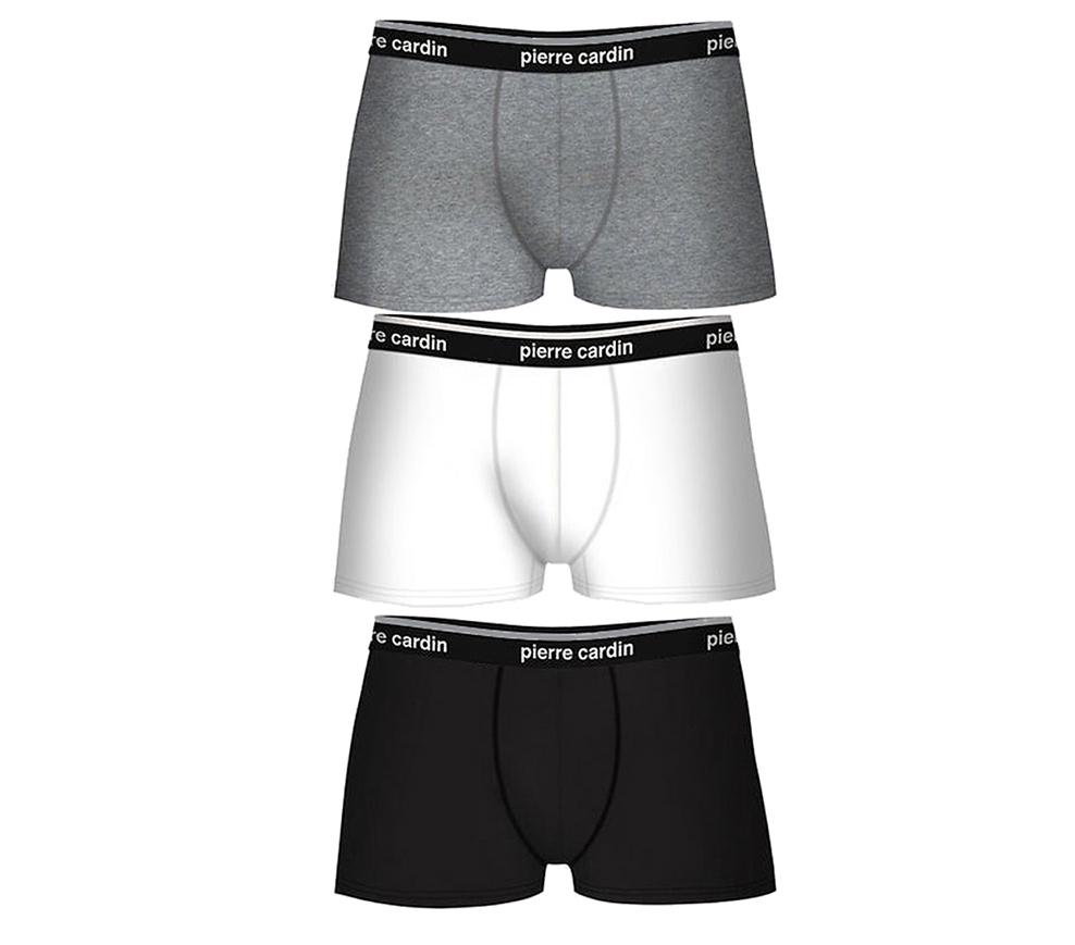 Набор трусов-боксеров мужских Pierre Cardin Boxers Baumwoll-Stretch М 3 шт. Black/Grey/White (015-4053800003-М) - фото 6