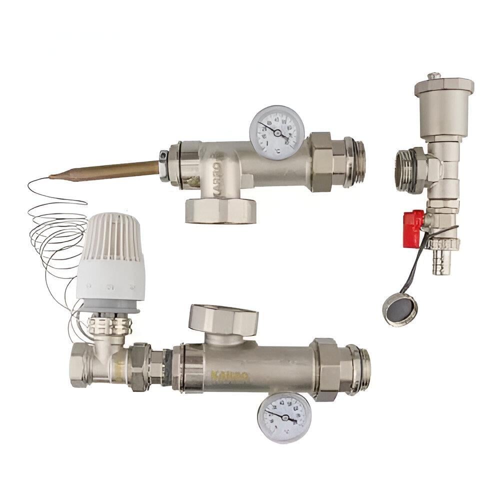 Група змішувальна Karro KR 88000S 3/4" із прямим термостатичним краном (SQ-1037875) Група змішувальна Karro KR 88000S 3/4" із прямим термостатичним краном (SQ-1037875)