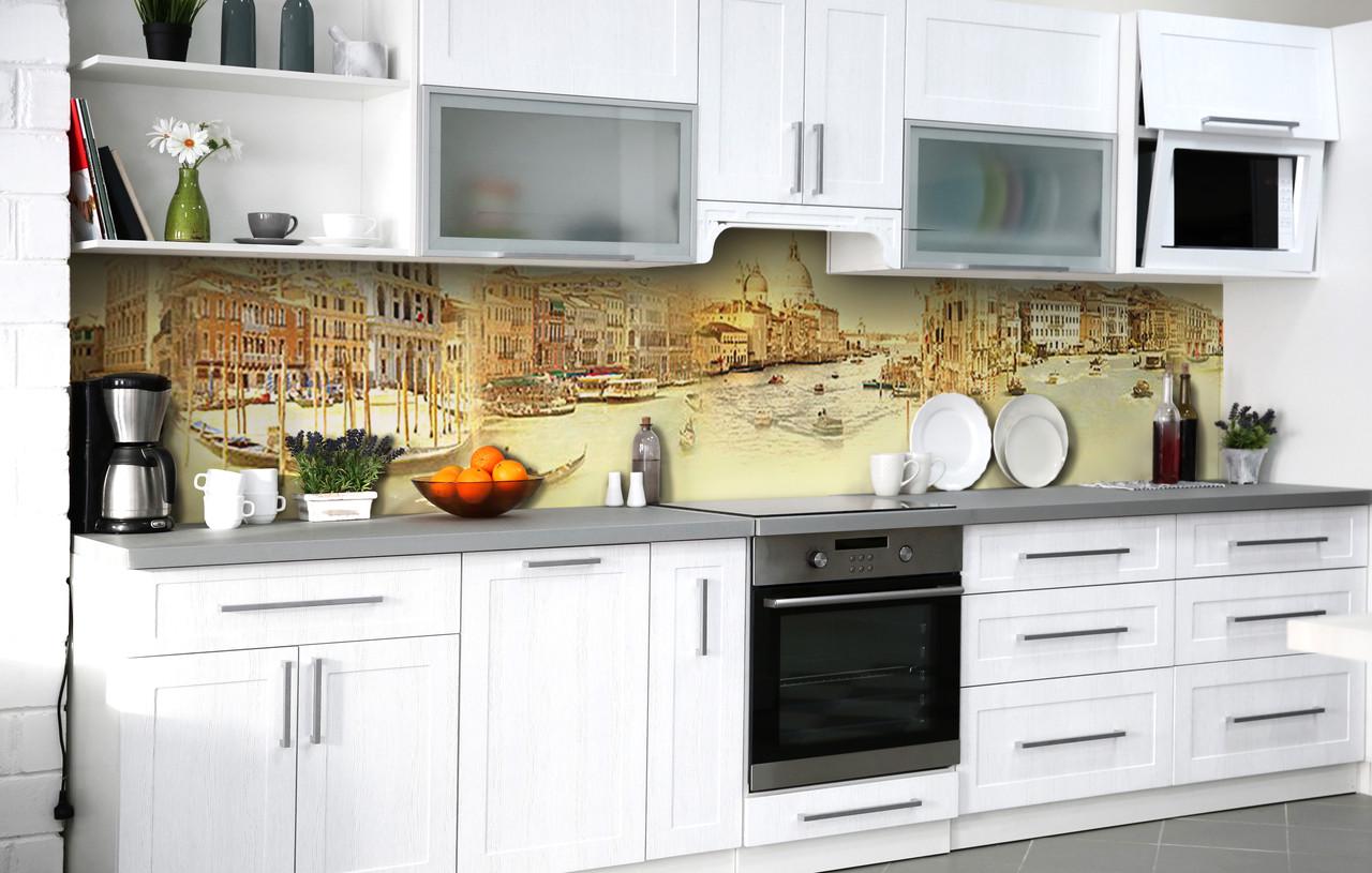 Кухонный фартук Венецианские каналы виниловый самоклеющийся 65х250 см Кухонный фартук Венецианские каналы виниловый самоклеющийся 65х250 см