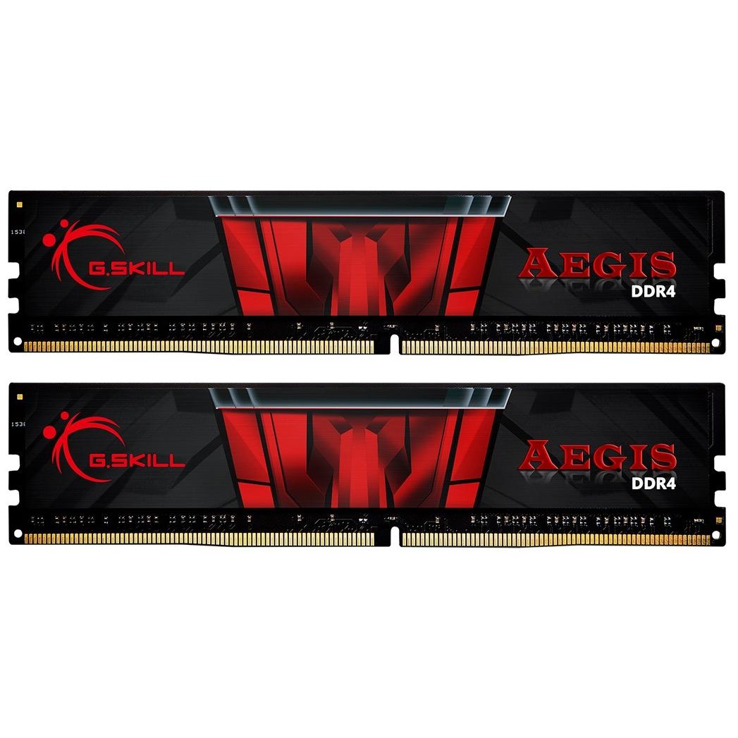 Оперативная память G.Skill Aegis DIMM 16 Гб DDR4 2666 МГц CL19 Черно-красный (F4-2666C19D-16GIS) Оперативная память G.Skill Aegis DIMM 16 Гб DDR4 2666 МГц CL19 Черно-красный (F4-2666C19D-16GIS)