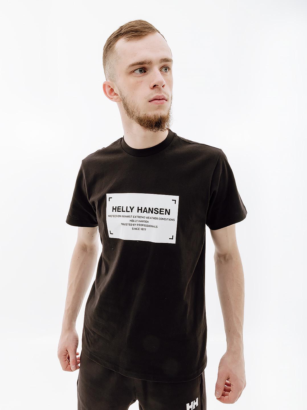 Футболка чоловіча Helly Hansen MOVE COTTON T-SHIRT L Чорний (7d53976-990 L)
