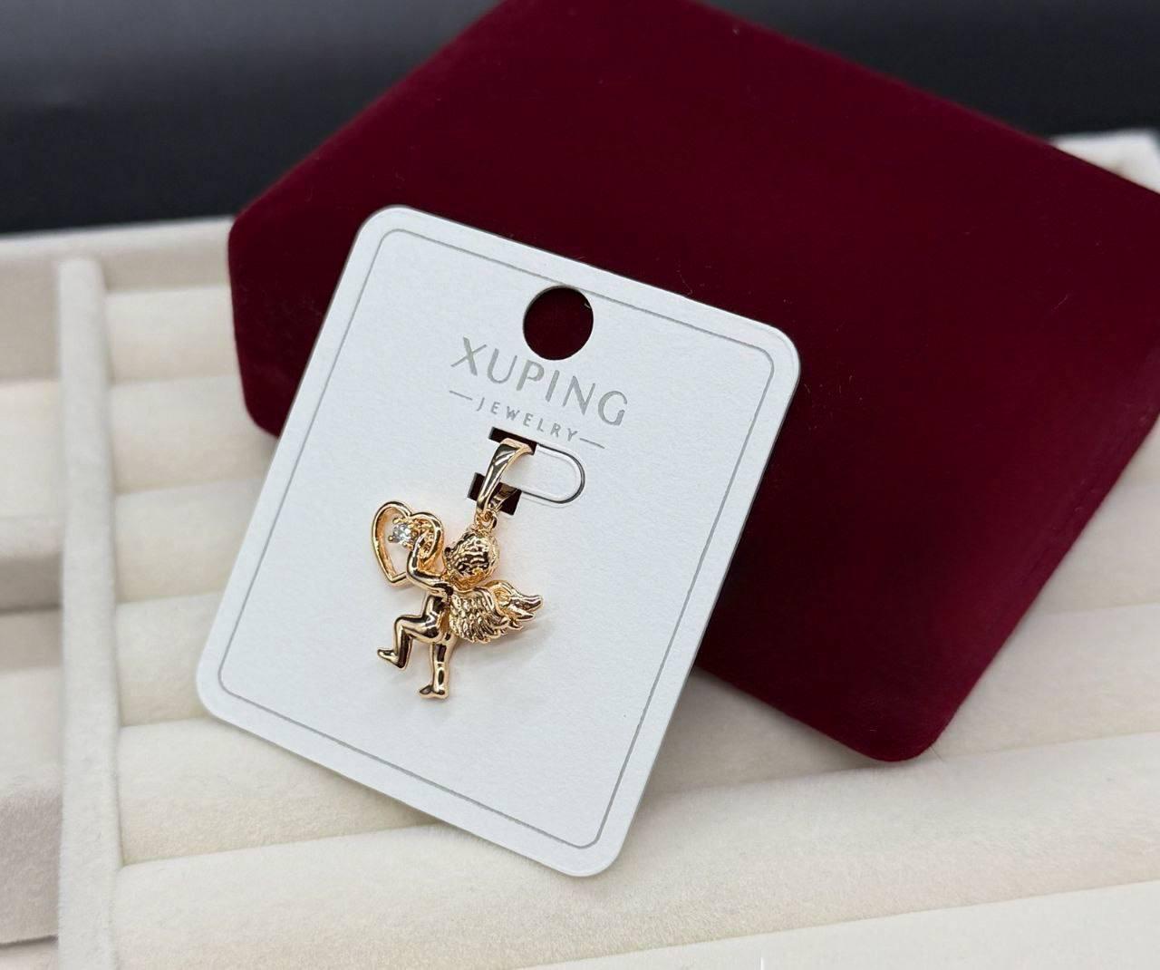 Кулон-подвеска женский Xuping Ангел с сердцем медицинское золото с покрытием золотом 18K (2905455915)