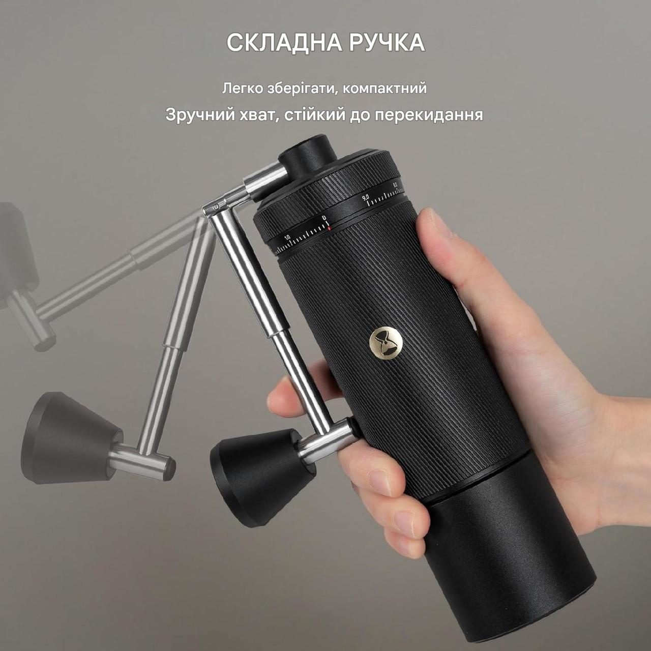 ᐉ Кофемолка ручная Timemore Chestnut S3 Matte Black (S2C890