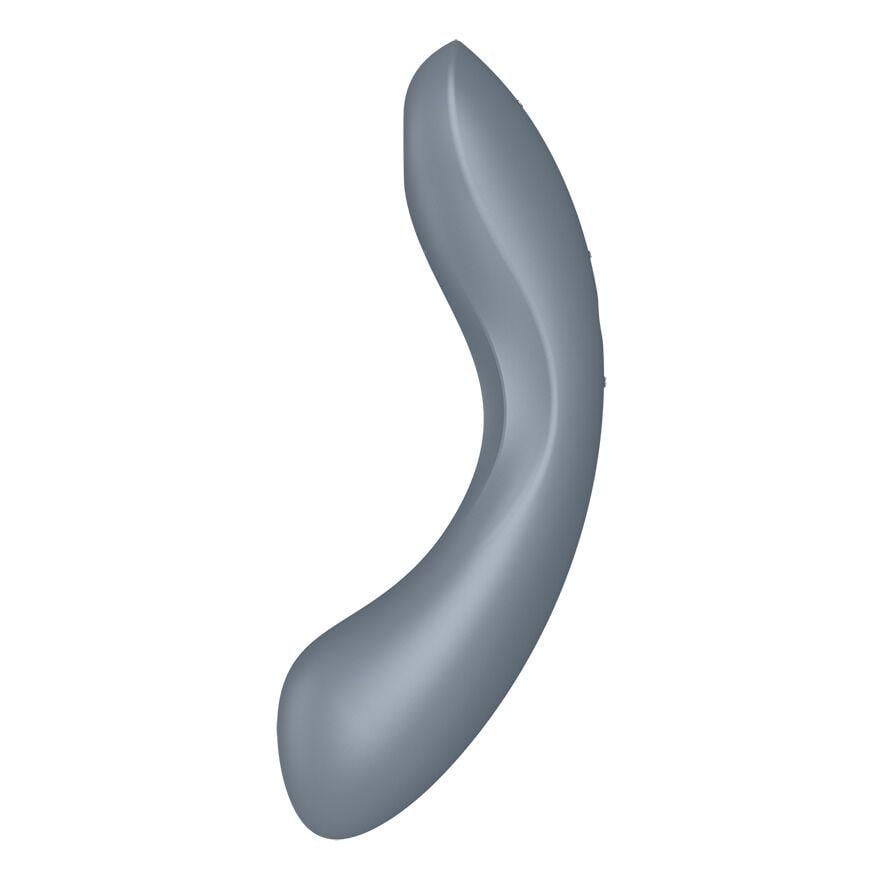 Стимулятор вакуумный Satisfyer с вибрацией Curvy Trinity 1 Bluegrey