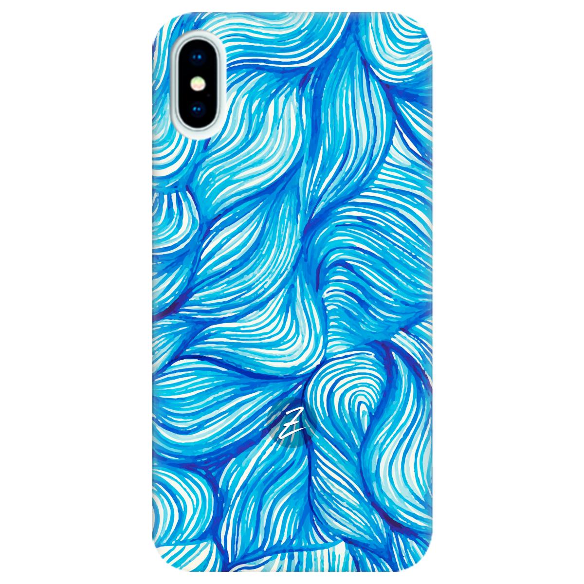 Силиконовый чехол Zorrov для Apple iPhone X - Aquarelle (10290050153033461)