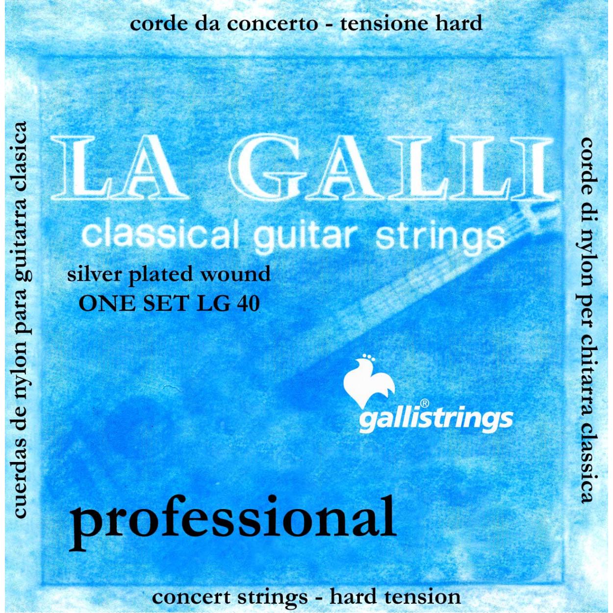 Струны для классической гитары GalliStrings LG40 Hard TNS (21330) Струны для классической гитары GalliStrings LG40 Hard TNS (21330)