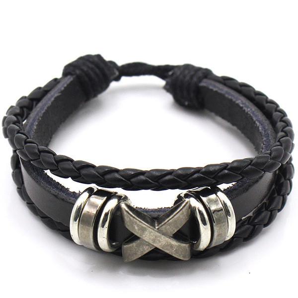 Браслет кожаный женский Европейский стиль 00038