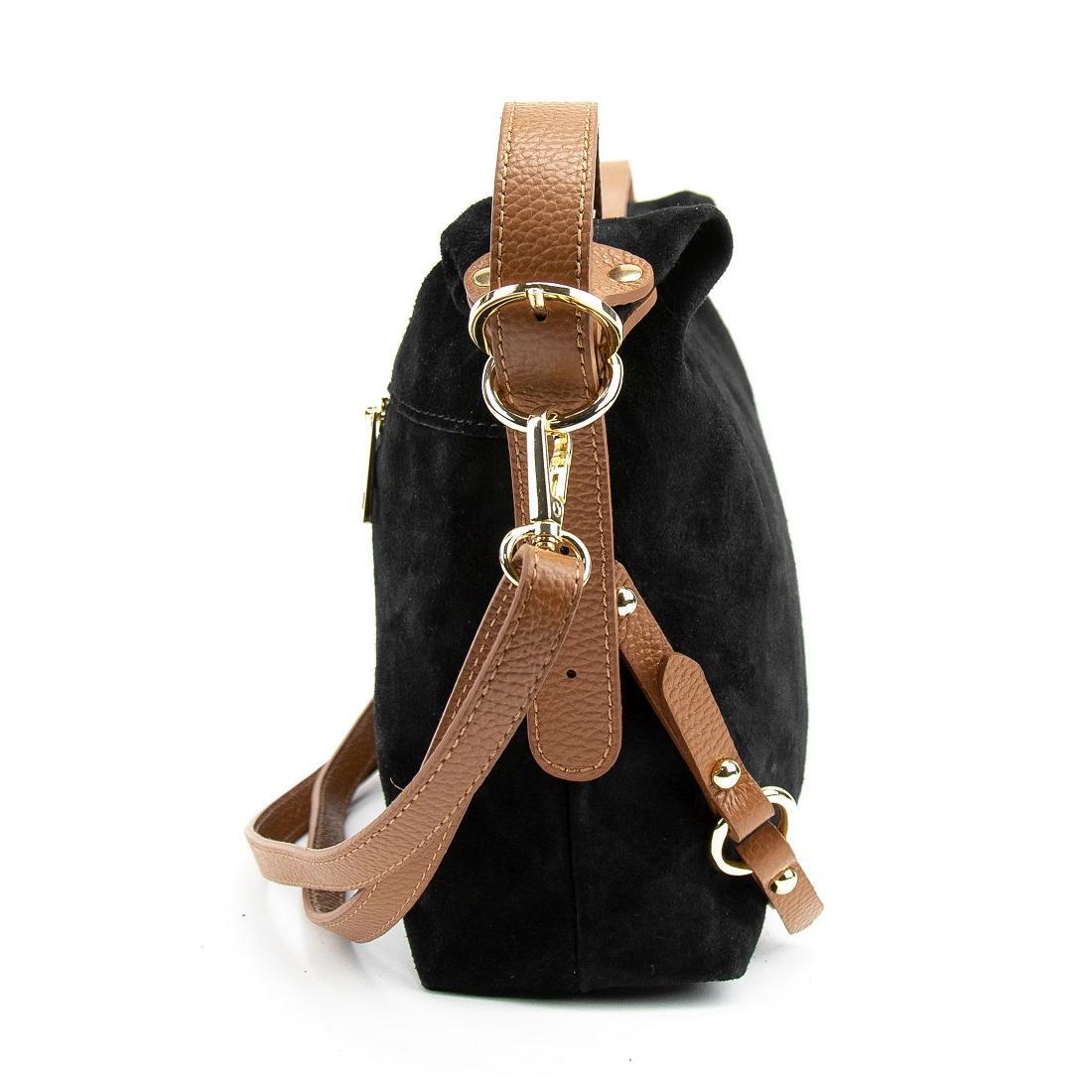 Жіноча сумка Royal Bag F-IT-86112A замшева Чорний (8105) - фото 4 Жіноча сумка Royal Bag F-IT-86112A замшева Чорний (8105) - фото 4