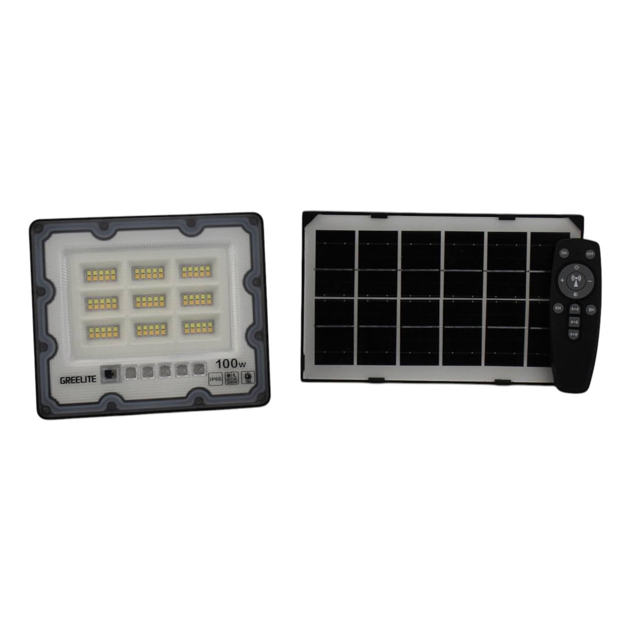Уличный прожектор на солнечной батарее GREELITE 100W с пультом ДУ (da4858e1)