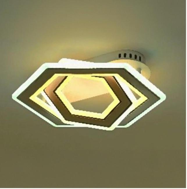 Люстра светодиодная Sirius на два плафона 96W 3000-6500К Белый (Ш 55566/400 96W)