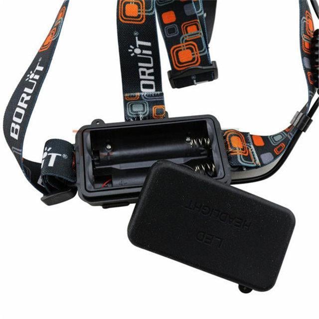 Фонарь налобный с защитой от влаги Bailong RJ-3000 Pro 3 светодиода/2 аккумулятора Черный (12556778) - фото 7