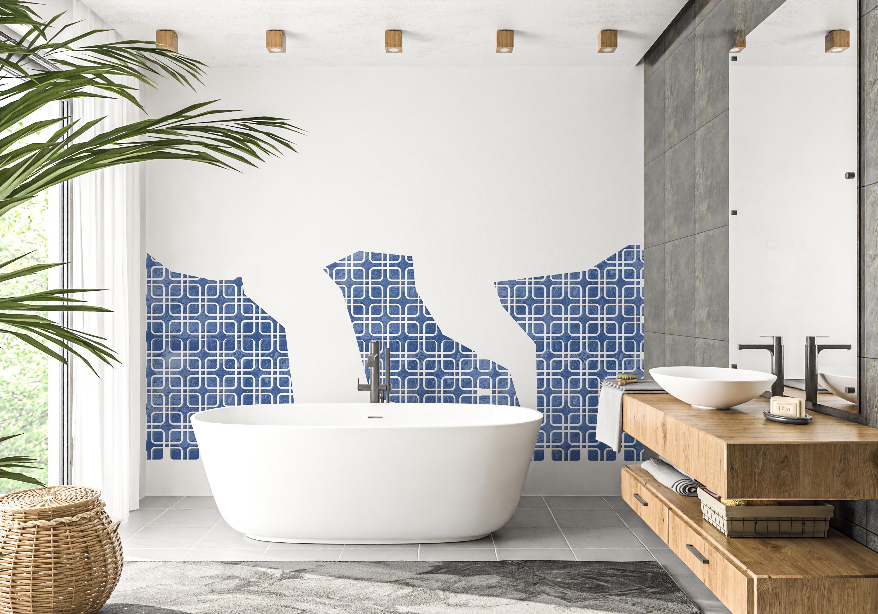 Трафарет для стен DFA Геометрический узор под штукатурку и краску 80x64 см толщина 0,3-1 мм (G00160-4)