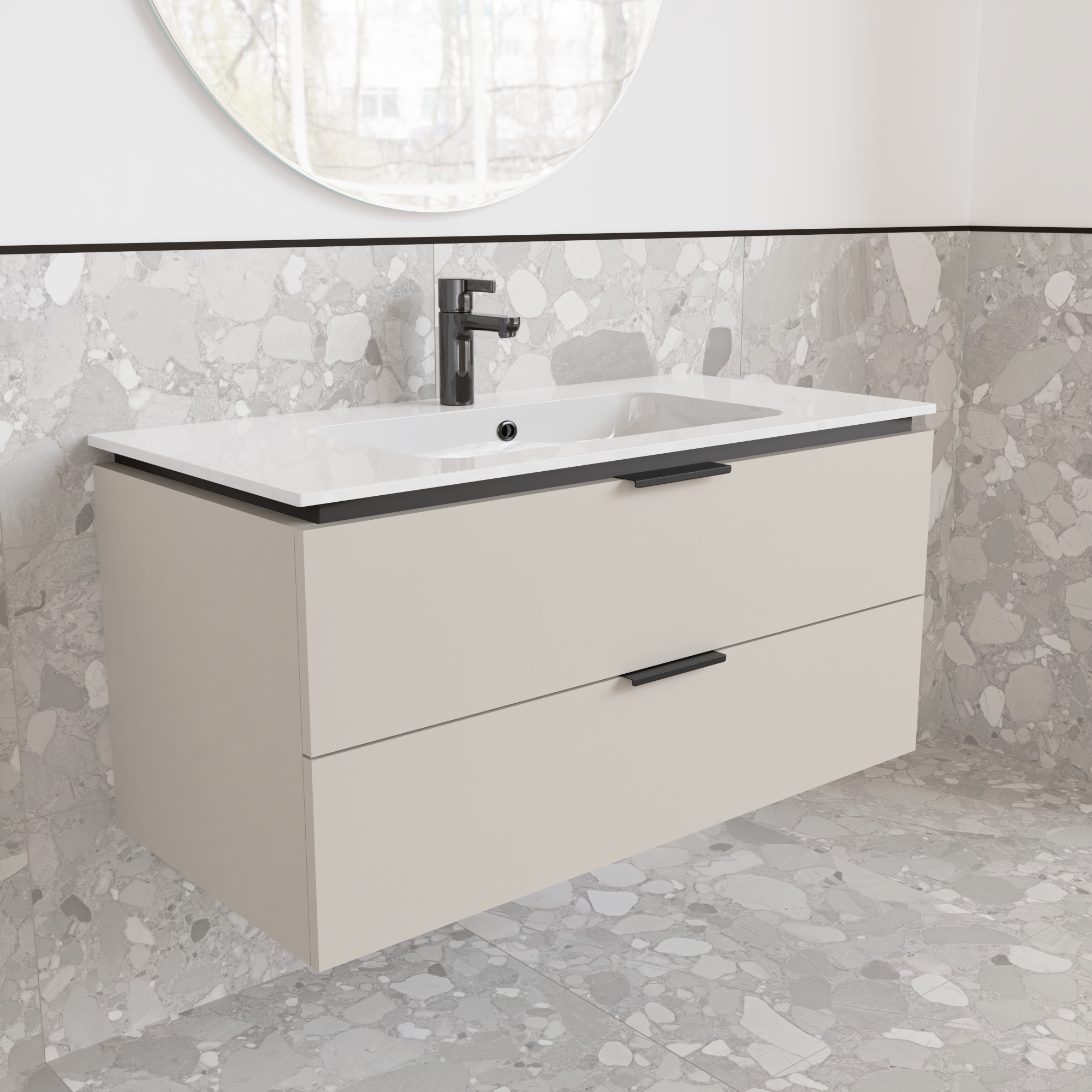 Тумба підвісна з раковиною MVK Vostok Icon 90 В2 900х450х530 мм Кашемір (p290km) - фото 2 Тумба підвісна з раковиною MVK Vostok Icon 90 В2 900х450х530 мм Кашемір (p290km) - фото 2