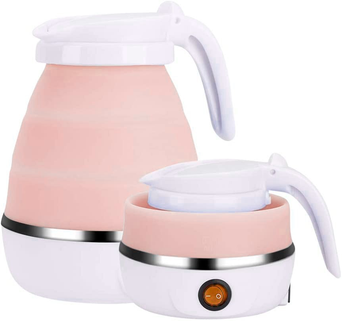 Електрочайник Travel Electric Kettle YS-2008 0,6 л 600W 220V Рожевий (2762) - фото 2