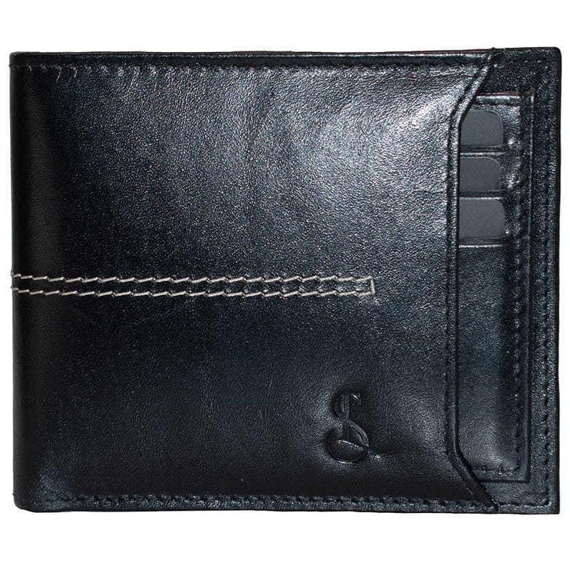 Портмоне мужское кожаное SEMI LINE RFID Black (DAS303155)