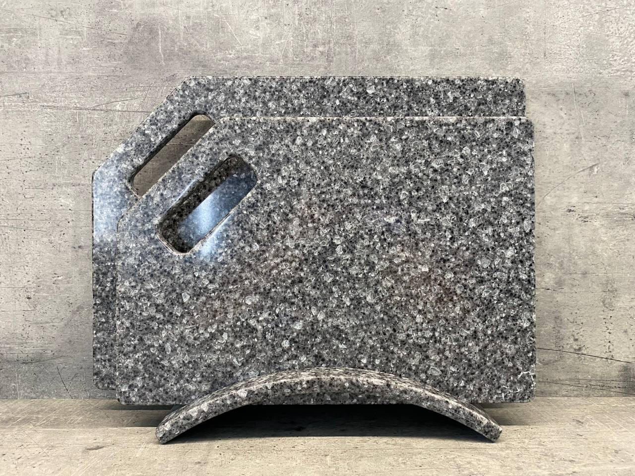 Набір кухонних дощок Zenith зі штучного акрилового каменю 2 шт. (23855612) Набір кухонних дощок Zenith зі штучного акрилового каменю 2 шт. (23855612)